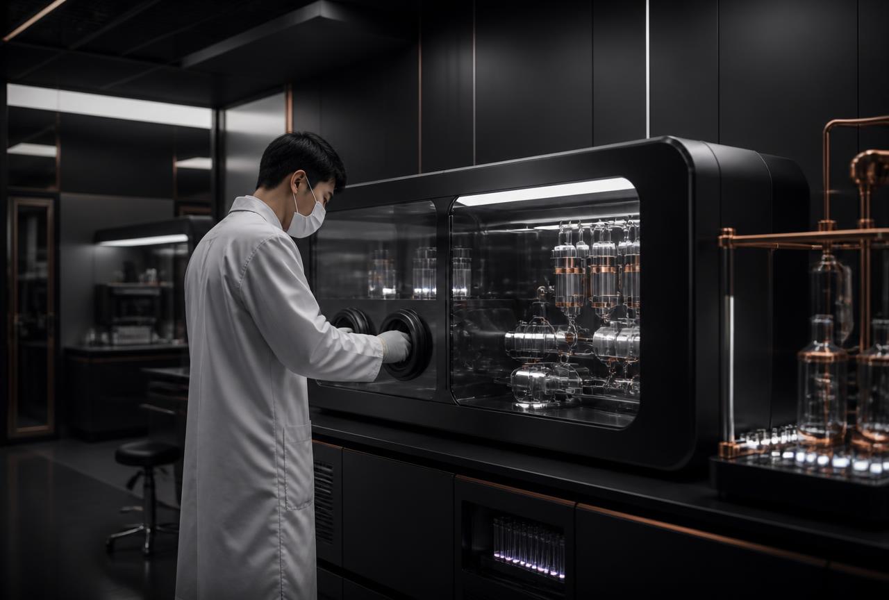 Closed-system cell isolation laboratory of the partner hospital